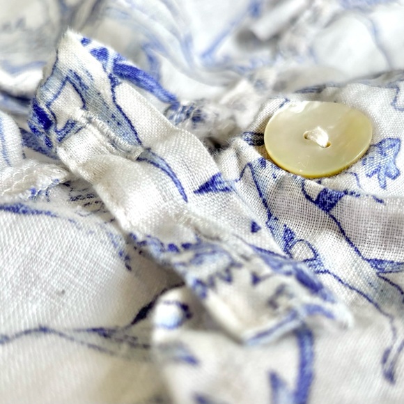 ✨ 100% linen wrap blouse XS - Picture 4 of 10